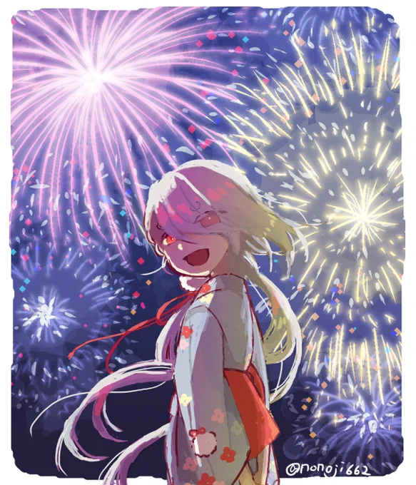 今剣と花火。 