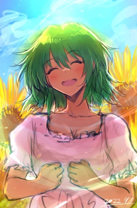 「夏の終わりとナターリア」
8月も終わり9月になりましたね。まだまだセミが鳴いて暑い日も続きますが、体調に気をつけて2022年の残り4ヶ月頑張っていきましょう🌻☀️🌞✨🙏
#デレステ #デレマス #ナターリア #生田輝 