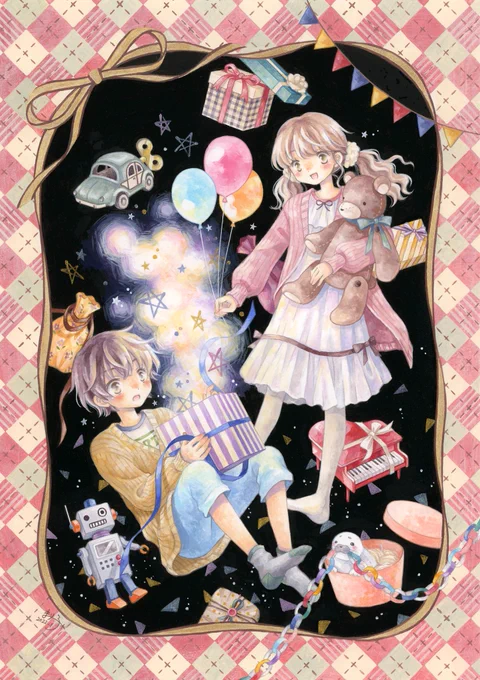 #ぽっぽスペースこのお時間を待ってました〜参加しすぎて載せる絵がなくなって来ましたが絞り出していきます! アクリル絵の具でイラスト描いてる人です 