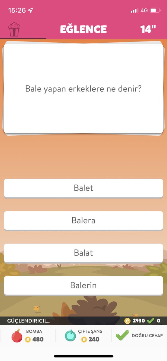 E cevabı yok şıklarda ???