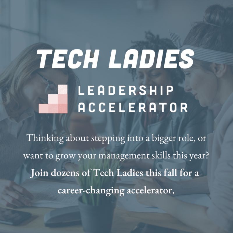 Tech Ladies have generously offered a discount code for their Leadership Accelerator for us to share with you! 🎉

If you're ready to accelerate your career and improve your leadership skills, join now using 'ADASLIST' code bit.ly/3cFM4uv 

#womenintech #womenleaders