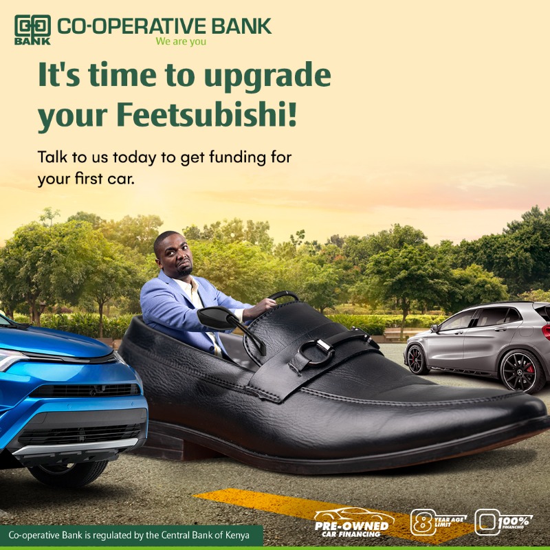 Coopbankenya's tweet photo. Pata up to 100% Car Financing na Co-op Bank. Simply walk into a second-hand dealership, select the car that best suits
you, and get financing options from us!