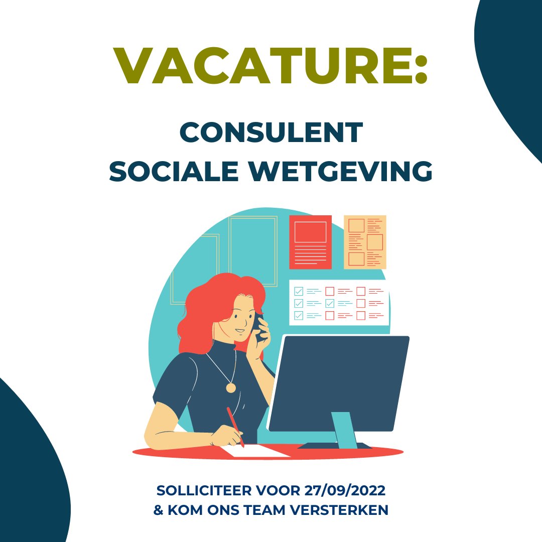 Er is meer werk bij Sociare. We zoeken twee consulenten sociale wetgeving die graag wetgeving uitpluizen, mensen en organisaties willen helpen, en met plezier voor een groep staan. Solliciteren kan tot 26 september 2022. sociare.be/vacatures/cons…