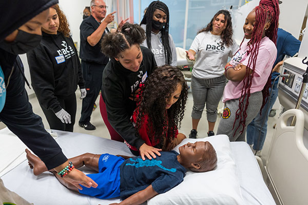UFMedicine's tweet photo. Happy #WomenInMedicineMonth! At the @UF College of Medicine, we know representation and inclusion matter from the very beginning. Learn how we are helping to engage and inspire local girls with career opportunities in health care at https://t.co/FrlJgeU3F6 #WIMmonth 🩺👩‍⚕️🔬 https://t.co/o0cP7JHxHU
