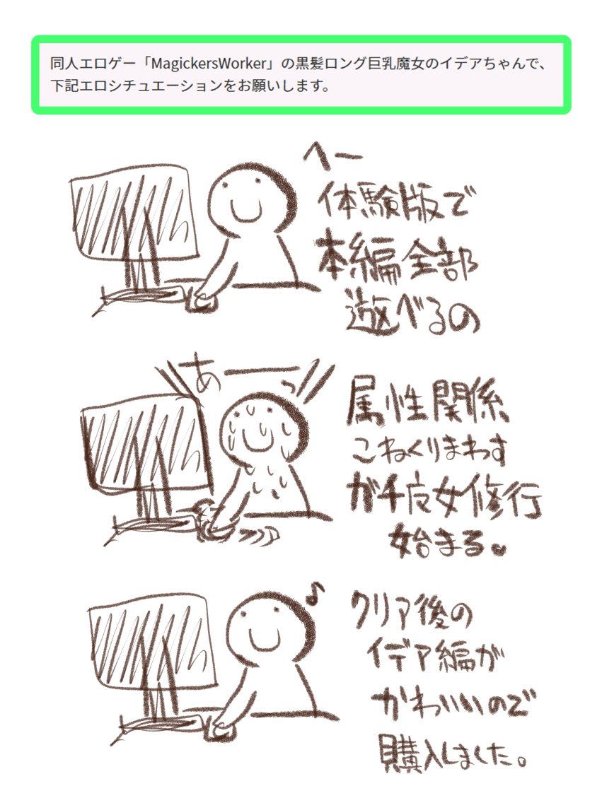 DLsiteで売ってる『MagickersWorker』めちゃくちゃ属性関係覚えるからほんとに魔女になった気分。キャラ同士の掛け合いも楽しくて面白かったです。
本編クリア後のオープンワールドは切り絵風の表現からしてもう大好き。 