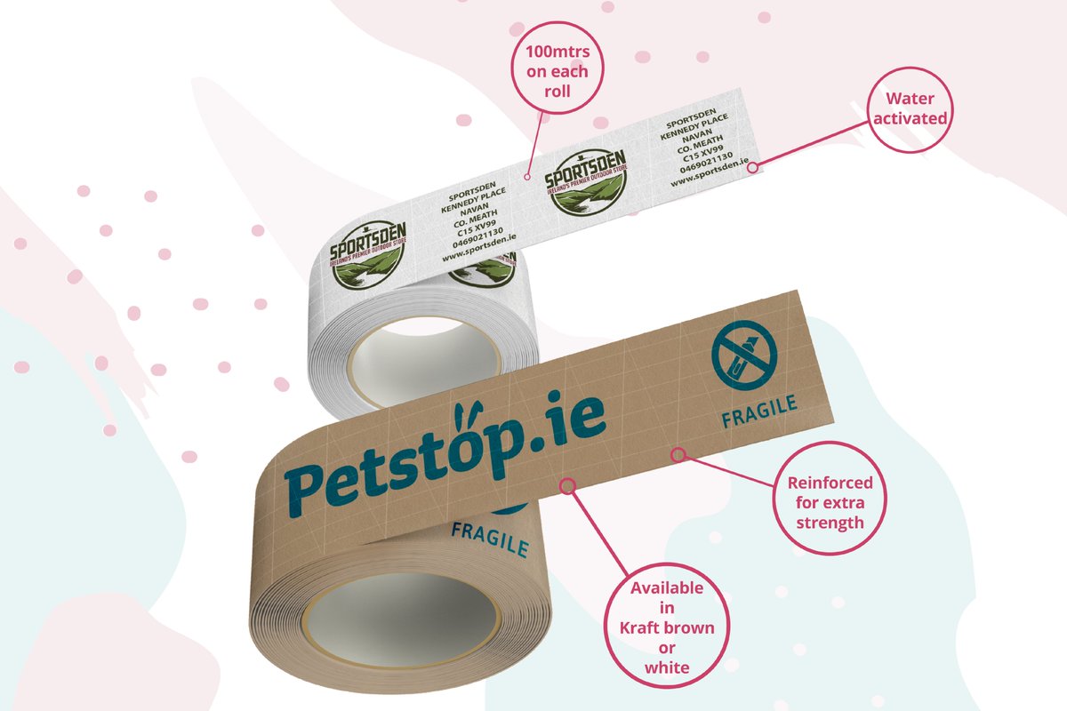 STP_Ireland's tweet photo. Gummed paper tape has become increasingly popular over the last number of years due to its great environmental credentials and its strong and secure packaging performance. Read more about it in our latest blog post ♻⬇
https://t.co/W2UtX2LQ2u https://t.co/eSQcEVXoer
