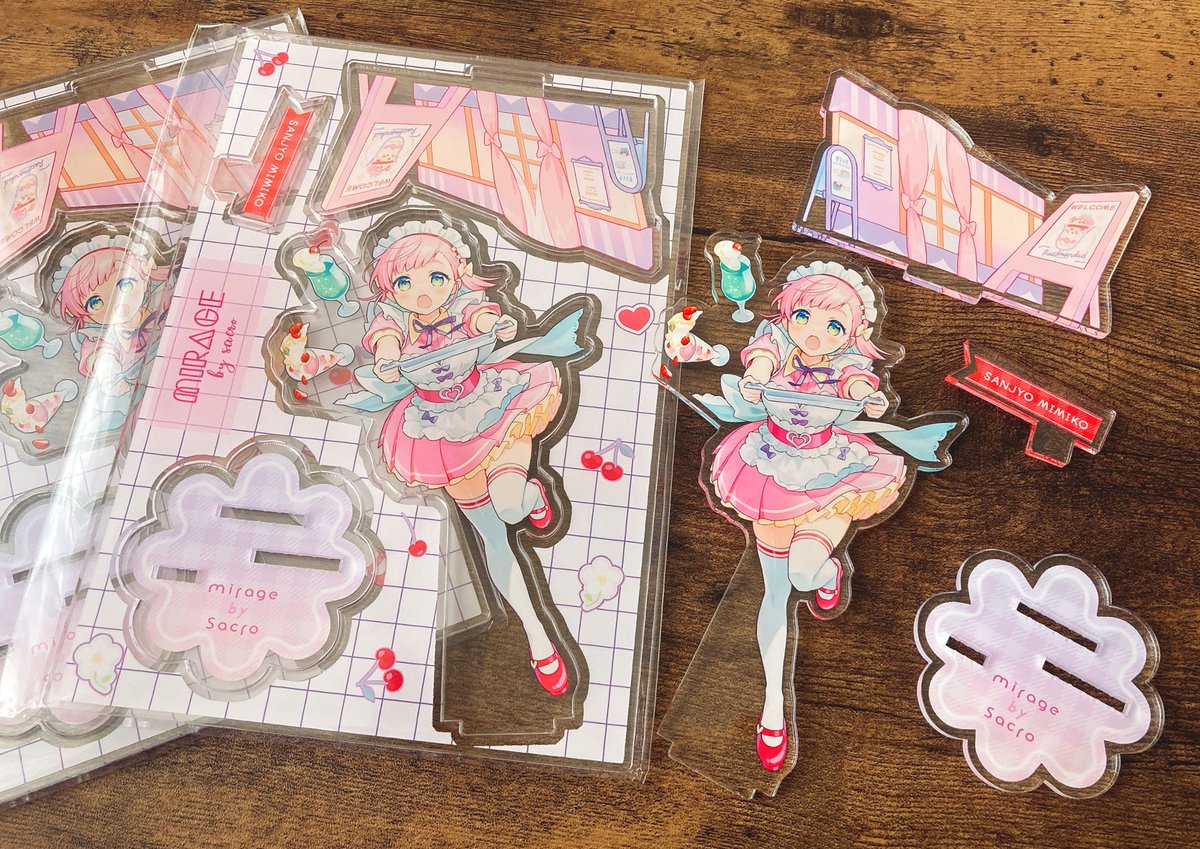 COMITIA141 9/4 お品書き
[ mirage い55b ]

🍒創作JKと小悪魔DK👿のキャラ紹介パンフレット付きのグッズを持っていきます!よろしくお願いします🌸

#COMITIA141 #コミティア141 