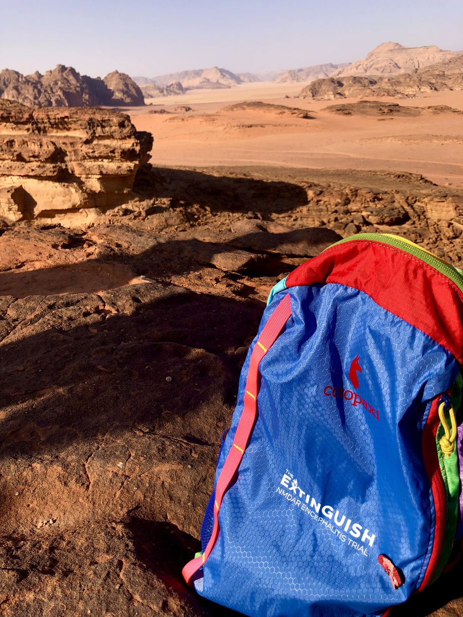 kyleblackburnmd's tweet image. Spent the past few days in Jordan at the Dead Sea and Wadi Rum, and brought some #AEAwareness with me! @extinguishtrial #AutoimmuneEncephalitis #NMDA