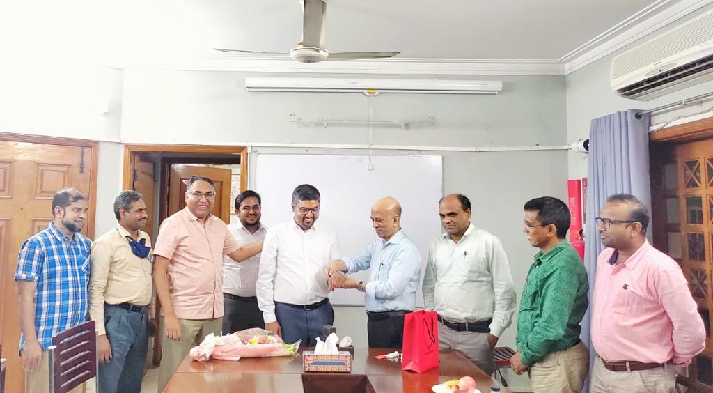 NRP_BD's tweet photo. NRP PCMT has arranged a farewell party  of Programme Result Officer, @Saidul86 @NRP_BD @UNDP_BD.  It's always a previlage of PCMT NRP to your leadership. Wish you all the best for your future endeavour. https://t.co/zUc3u4Al5N