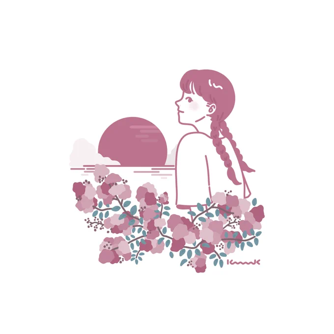 夏の終わりを感じて#イラスト #お絵描き 