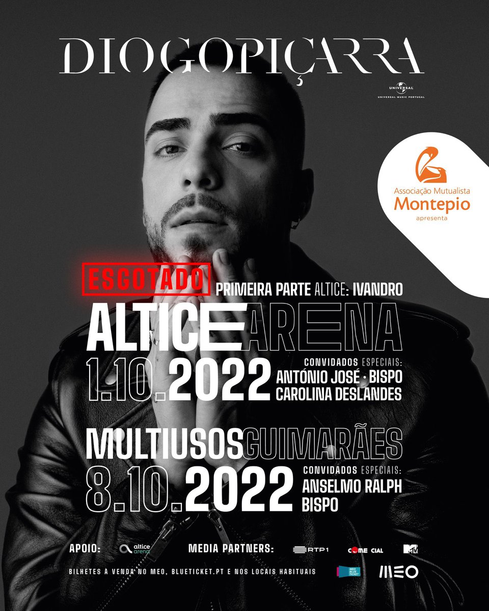 Finalmente! Falta 1 MÊS para os concertos mais esperados da minha vida! 😍 Estou muito feliz por poder partilhar convosco os meus convidados muito especiais para estes dias.
Tem tudo para serem as melhores noites das nossas vidas ❤️‍🔥
linktr.ee/diogopicarra