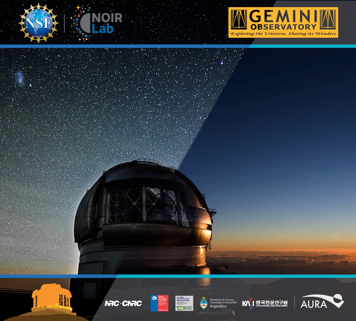 El Observatorio Gemini invita a su comunidad a proponer investigaciones científicas para el semestre 2023A, del 1 de febrero de 2023 al 31 de julio de 2023. Para obtener más detalles, visite: gemini.edu/observing/phas…

#NOIRLab #DiscoverTogether #GeminiObs