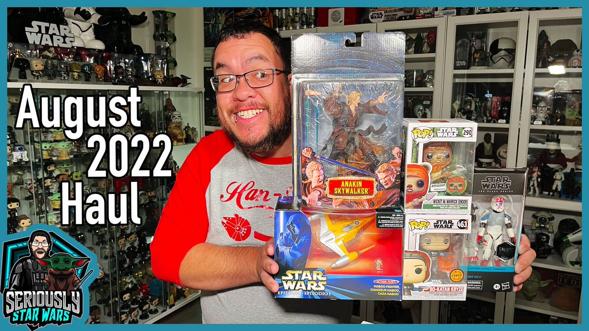 SeriouslySW's tweet photo. 🚨 NEW VIDEO 🚨
Check out my #StarWarsHaul for August 2022!
Video: https://t.co/slmbMv1W1V
#StarWars #StarWarsFunkoPops #StarWarsActionFleet #StarWarsUnleashed #AnakinSkywalker #BoKatan #RC1207Sev #Ewok #Endor #NabooFighter #StarWarsStuff #StarWarsToys #StarWarsCollection https://t.co/9TIzGGsF9R