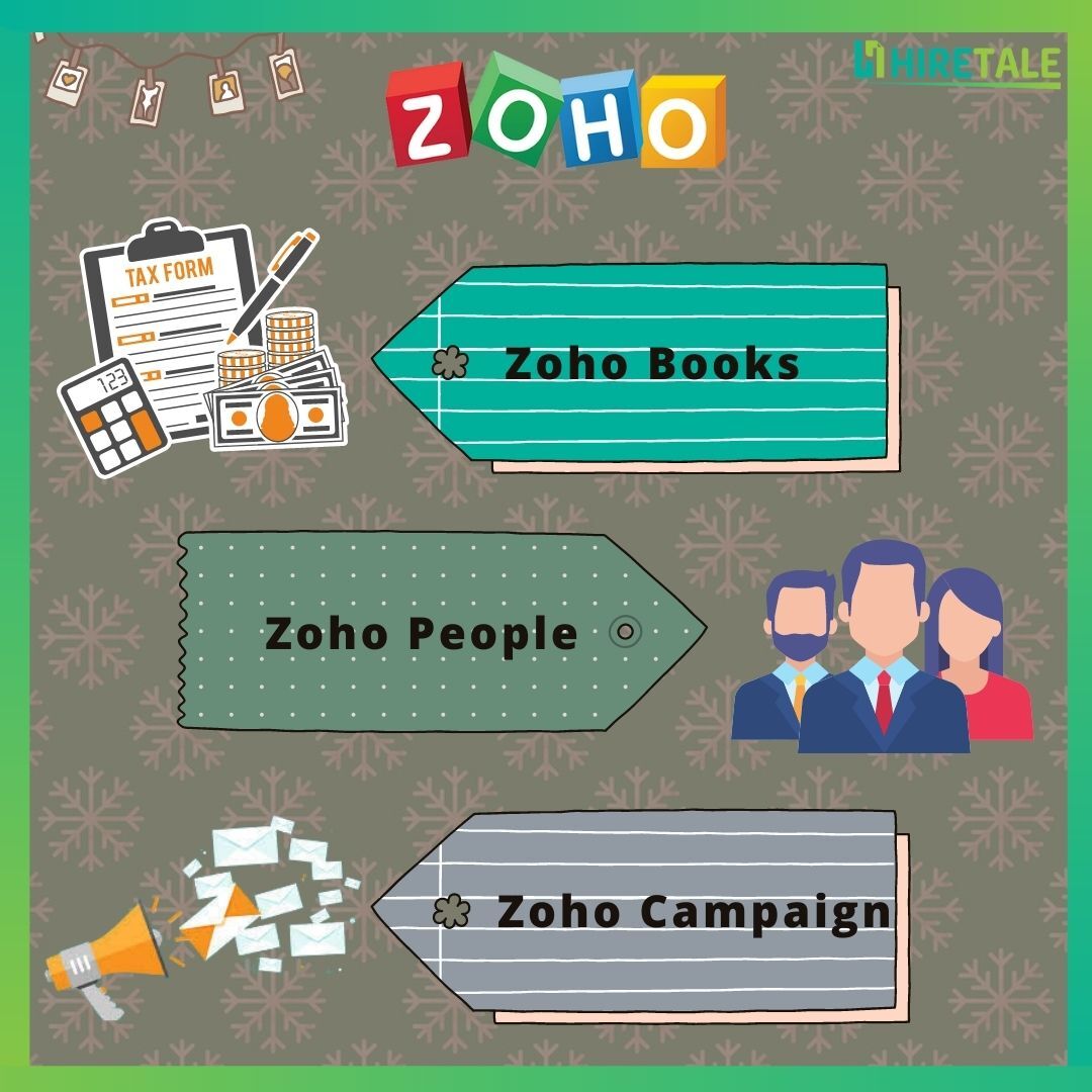 Hire_Tale's tweet photo. Hello everyone!
Here we are back continuing our series "Tools to Succeed", and this time we are trying to show how Zoho plays a very important role at HireTale.
#tools #toolstosucceed #zoho #zohobooks #zohopeople #zohocampaign #recuitment https://t.co/c1eFDu1fzD