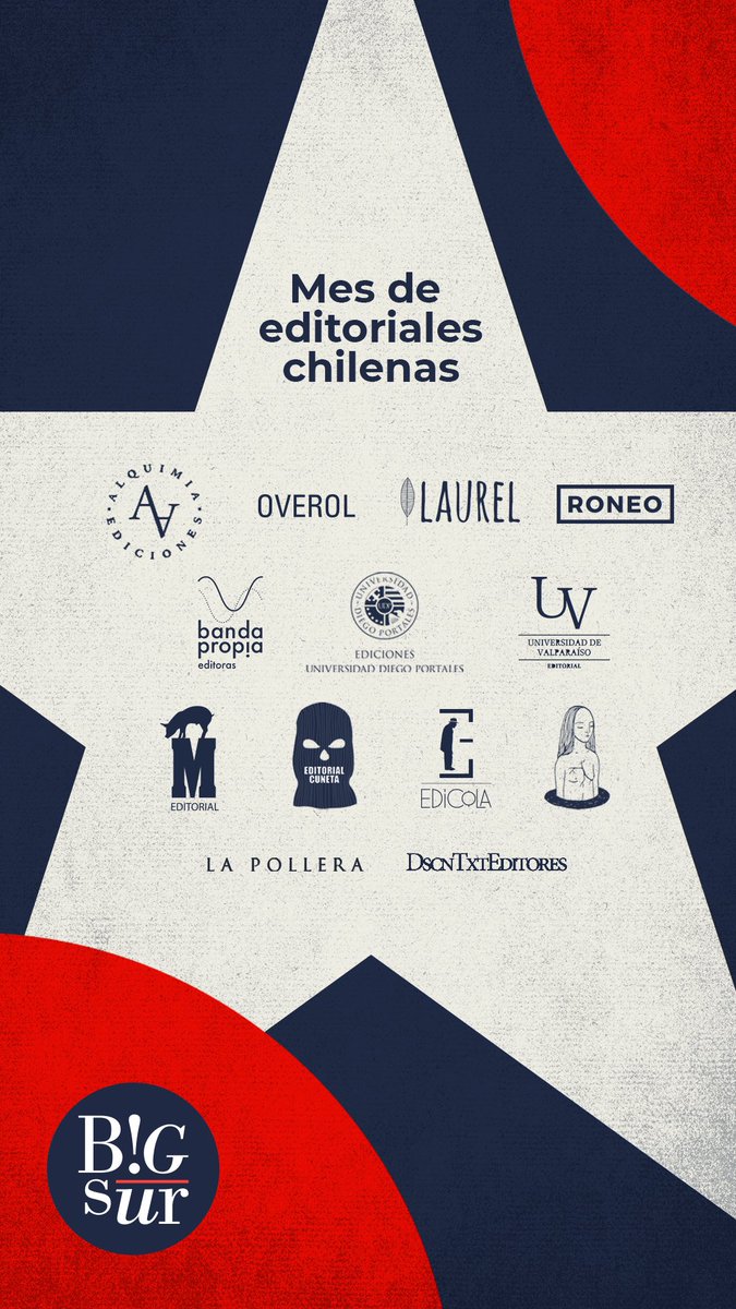 La buena gente de <a href="/leemosBigSurCl/">Big Sur Chile</a> se pone las pilas con el bolsillo patrio y junto a tu mini Pyme familiar favorita te avisan que las editoriales chilenas están con 20% de descuento durante Septiembre.
Ven al forestal hay un libro para ti.