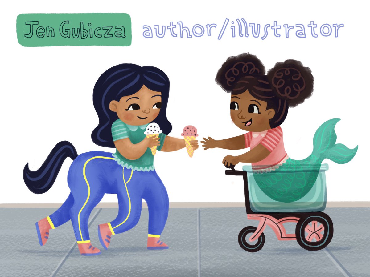 JenGubicza's tweet image. Hi! I’m Jen Gubicza (rhymes with pizza) an author/illustrator working on a few dummies and looking for an agent who also likes mythical creatures, adventure, imagination, friendship and suspense.  #KidLitArtPostcard