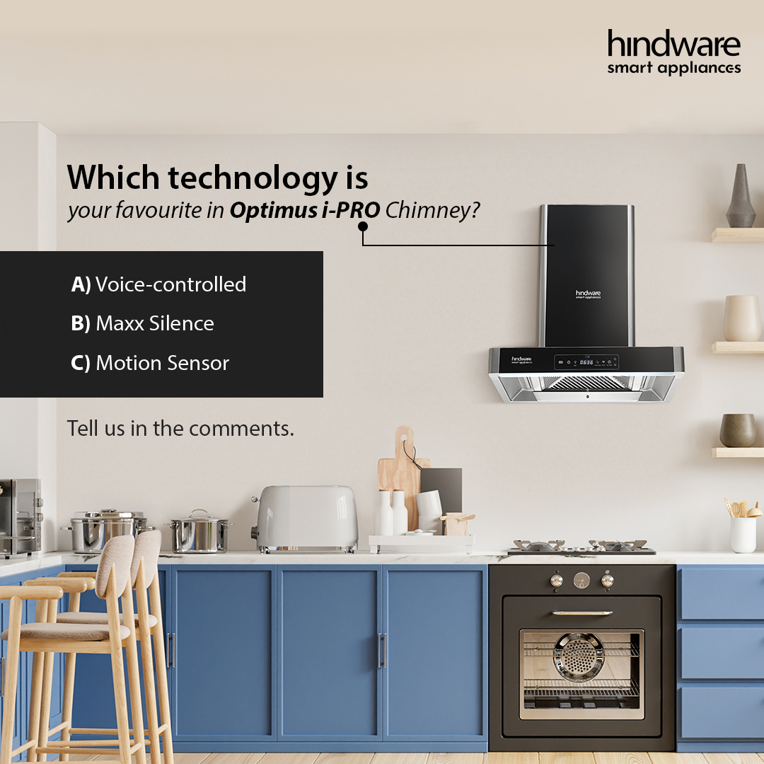 HindwareApp's tweet photo. Every technology gives the Optimus I-PRO an edge over others, but which one do you truly love? Tell us in the comments.
#hindwaresmartappliance #HindwareChimneys #iotappliances #hindwareiotappliances #SmartChimneys #smartappliances #smartfeatures #iotenabled https://t.co/4J1lFr2zUF