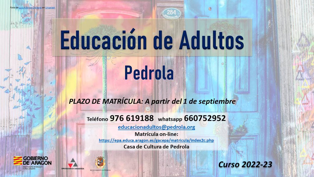 epapedrola's tweet photo. Comenzamos el curso escolar 2022-23.  Ya puedes consultar la información de la oferta educativa y abierto el plazo de matrícula. ¡Te esperamos! #pedrola 
Mas INFO: https://t.co/IJdrAcOaad https://t.co/Bpe2TPaup7