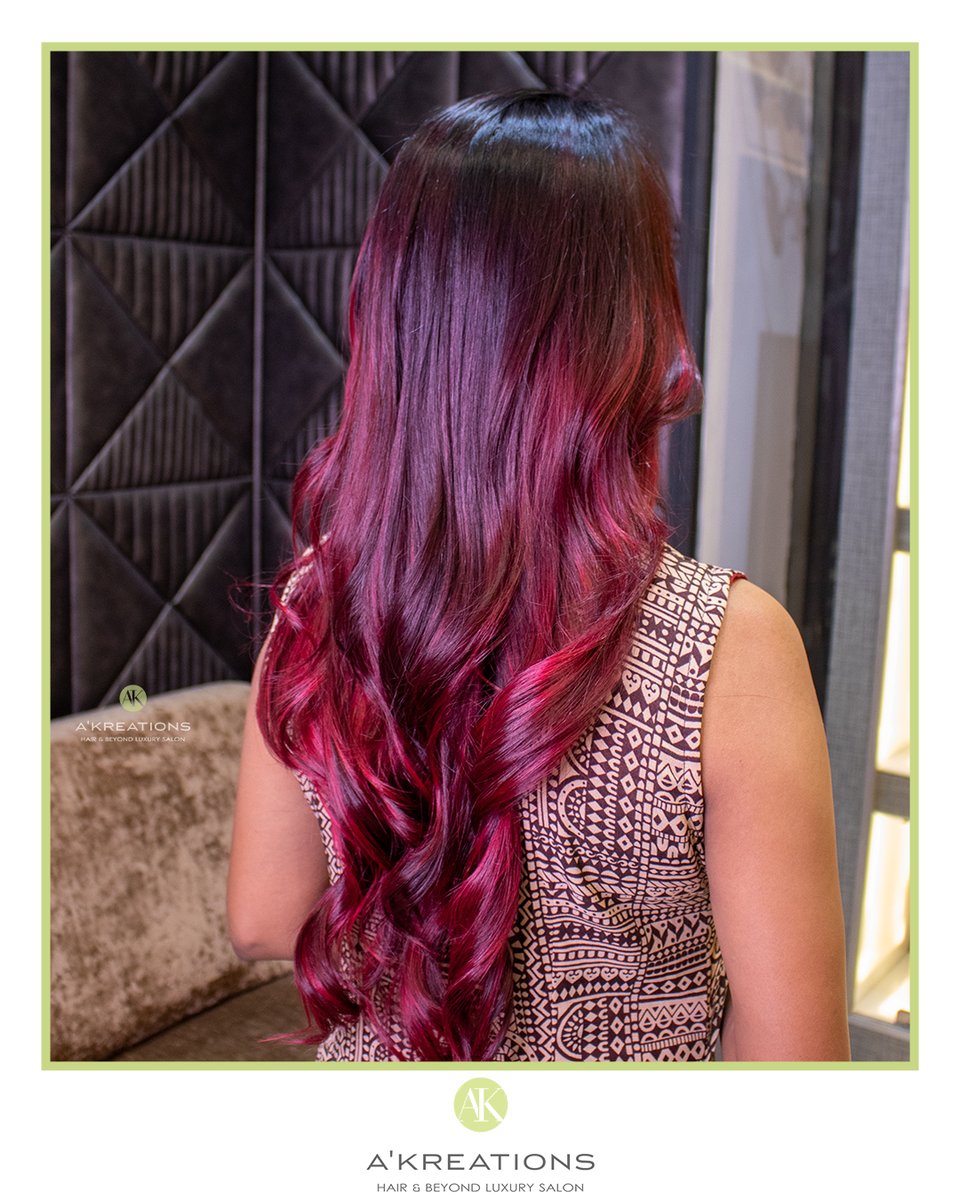 AKreationsIndia's tweet photo. It's a Cherry Red Ombre kinda d̶a̶y̶ month. Hair by Style Director Tracy Fletcher. 

#cherryhair #cherryredhair #redombrehair #cherryredhaircolor #haircolour #newhaircolour #colouredhair #haircolourist #colorhairstyles #mumbaisalon #akreationspowai #akreations #akreationsindia https://t.co/PzYzZhlrxC
