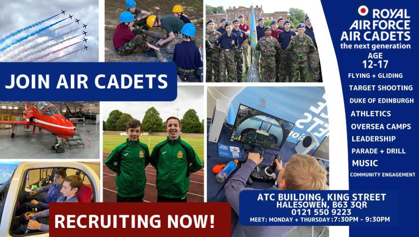 We are recruiting for cadets aged 12 and above in year 8 if your looking for a new challenge please contact us we are also looking for adult staff <a href="/EarlsHigh/">Earls High School</a> <a href="/Windsor_Tweets/">Windsor High School and Sixth Form</a> <a href="/HaybridgeSchool/">HaybridgeSchool</a> @ThornsInfo <a href="/LeasowesHigh/">Leasowes High School</a> <a href="/PedmoreHighSch/">Pedmore High School</a> <a href="/Redhill_School/">Redhill School</a>
