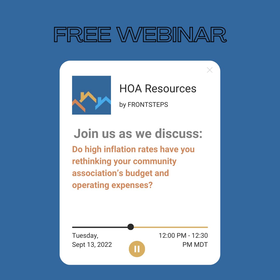 Join FRONTSTEPS on 9/13/22 at 12:00PM MDT for a FREE 30-minute webinar 

discussing how inflation is affecting wages and benefits, staffing shortages, and workplace technology and give you best practices and strategies to help navigate today’s challenges.

register.gotowebinar.com/register/25976…