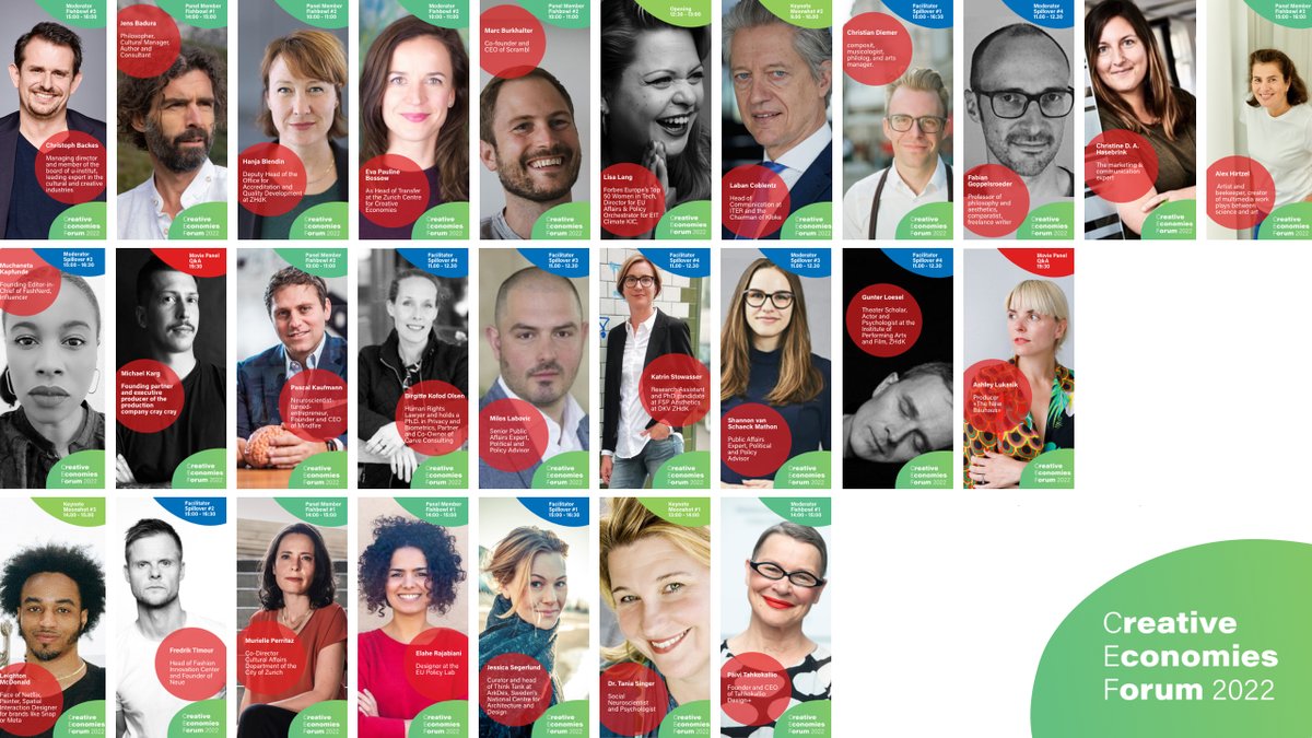 Join us! All speakers and the full program for the Creative Economies Forum 2022 are now online. To attend this exciting event on September 7/8 at the ZHdK, Toni Campus, please register here: zhdk.ch/zcce/cef #zhdk #zcce #futureskills