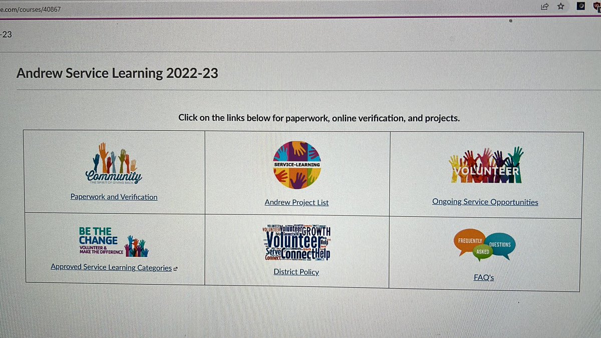 vjacommserv's tweet photo. VJA students are you checking Canvas for service projects? Contact Mrs. Balestri for details. https://t.co/YtNLkkPJUq