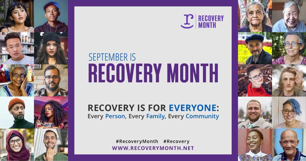 samaritanny's tweet photo. Throughout September, we are celebrating #NationalRecoveryMonth - a time to celebrate the empowering journey, inspiring success stories, & countless individuals who make #recoveryfromaddiction possible.
“Recovery is for Everyone: Every Person, Every Family, Every Community.” https://t.co/YkiSDlxZn2