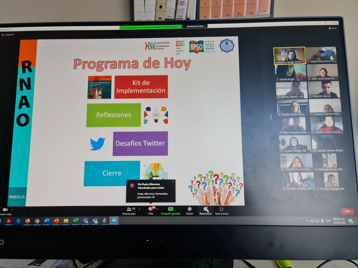 Manefloresl's tweet photo. Comenzando la segunda formacion de champions!!!! Gracias por tus palabras y reconocimiento Roberto.  @RoerGarcia Vamos por esta gran capacitacion equipo de implementacion RNAO HPM!!!!! @BPSO_HPM @hospitalpm @Kathetvj @Kathetvj @DorisGrinspun @hernandezp_dani @rpintornao https://t.co/4PP1FzfSyg