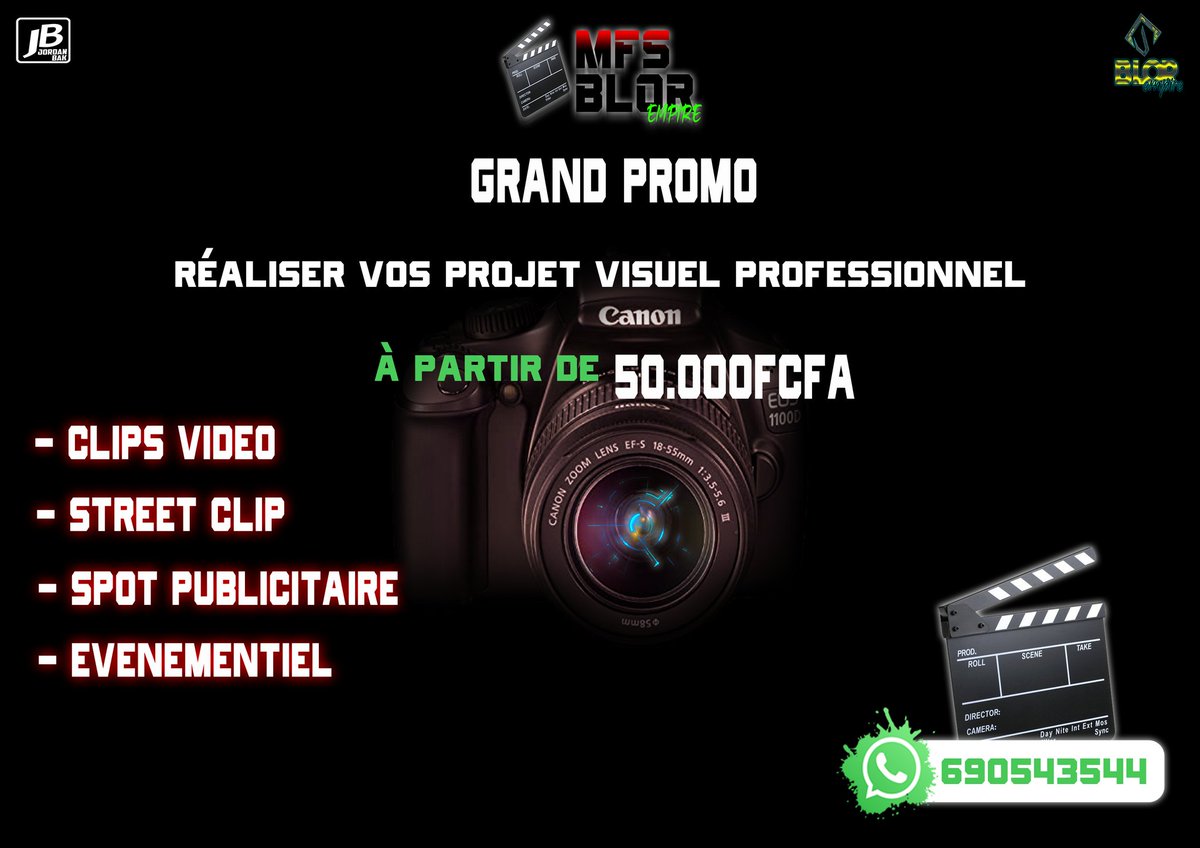 GilbertKoffo's tweet photo. Promo clips vidéo, pour tout vos réalisations visuelles, pour plus d'information contacté le +237 690549544 https://t.co/Pame0oc0bh