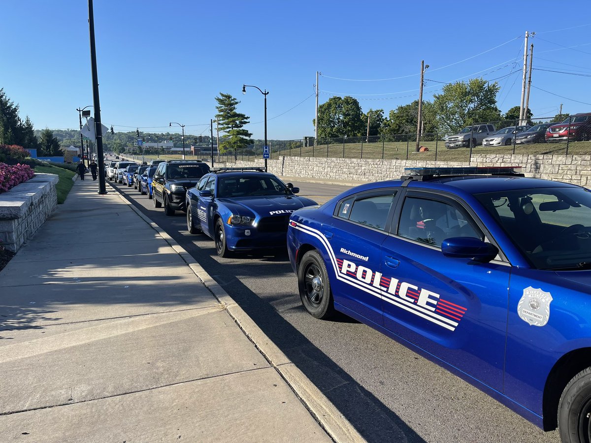 A line of police cars can be found outside the Miami Valley Hospital in Dayton, Ohio. I’ve watched as officers from Richmond have filed inside to pay respects to Officer Seara Burton who will be taken off of life support today.