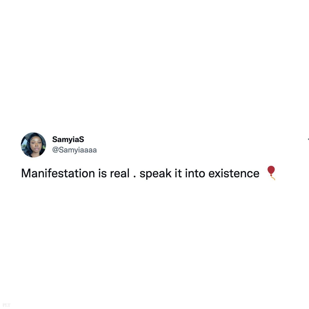 OfficialPLT's tweet photo. Speak it into existence 💭 https://t.co/9cdcR4eT1F