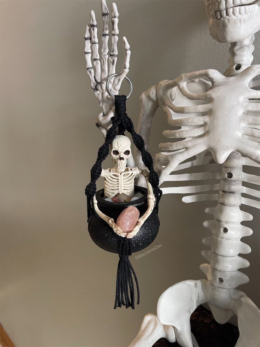 MysticStitchCo's tweet photo. Spooky Crystal Cauldron 💀👻✨ https://t.co/hJeGugV1dK