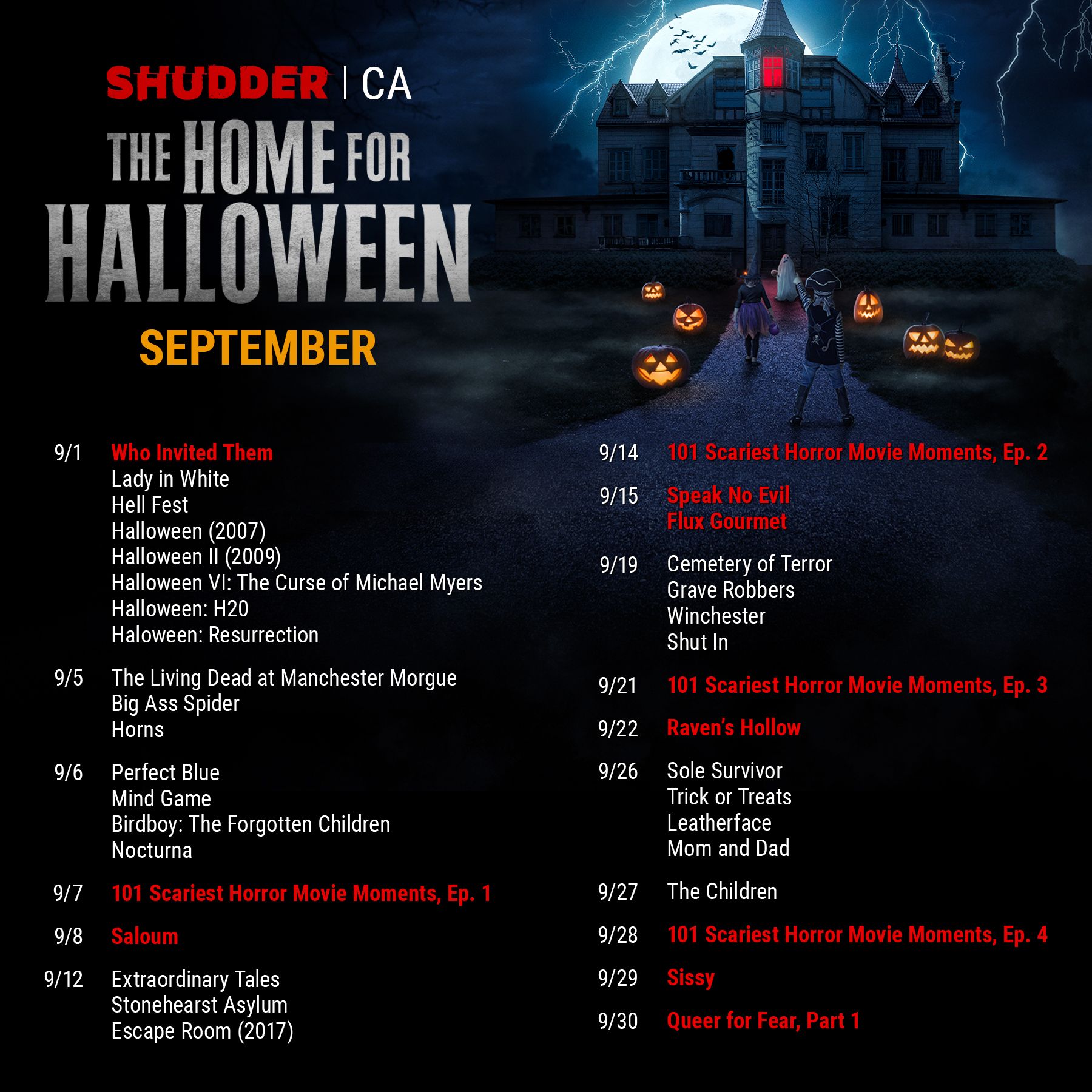 Shudder canada on sale