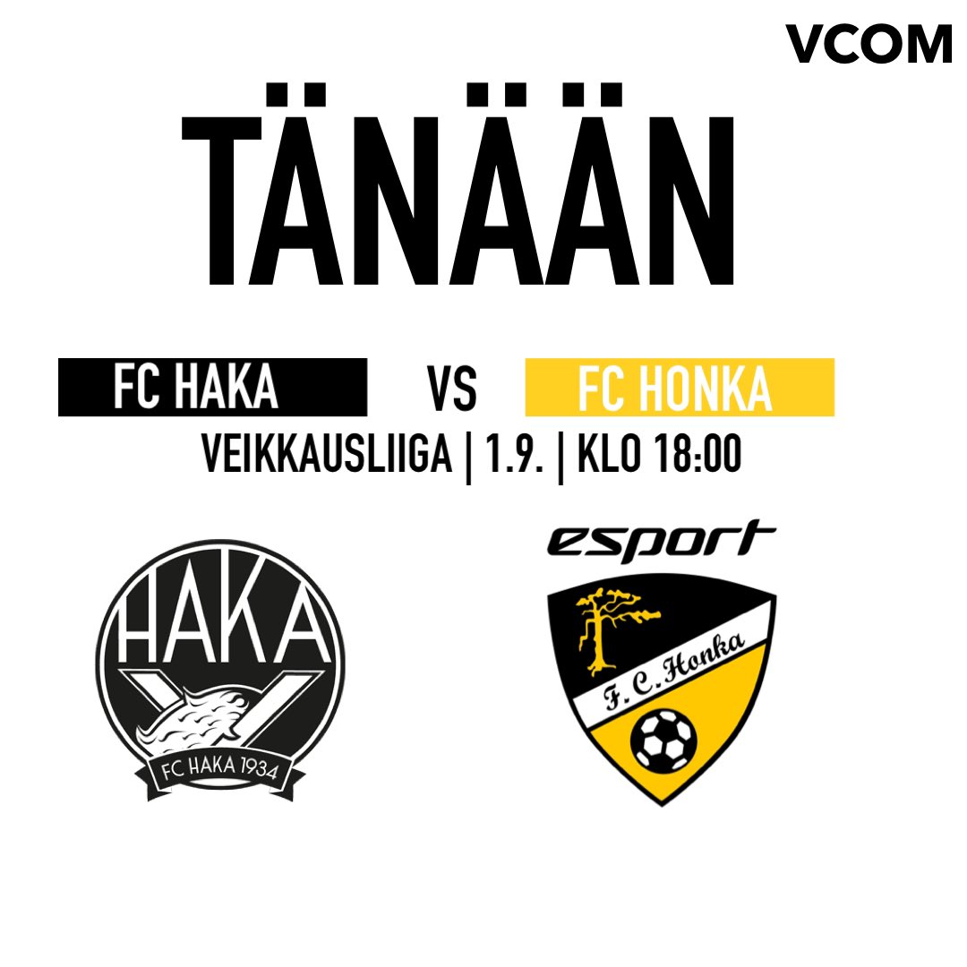 Veikkausliiga jatkuu tänään!🔥

FC Hakalla on tänään mahdollisuus varmistaa paikka Mestaruussarjaan! Vastassa on huikeaa kautta pelaava FC Honka, joka on sarjataulukossa kolmantena.

Ottelu alkaa kello 18. ja on katsottavissa <a href="/RuutuUrheilu/">Ruutu Urheilu</a>!📺

#Veikkausiiga #FCHaka #MeOllaanHonka