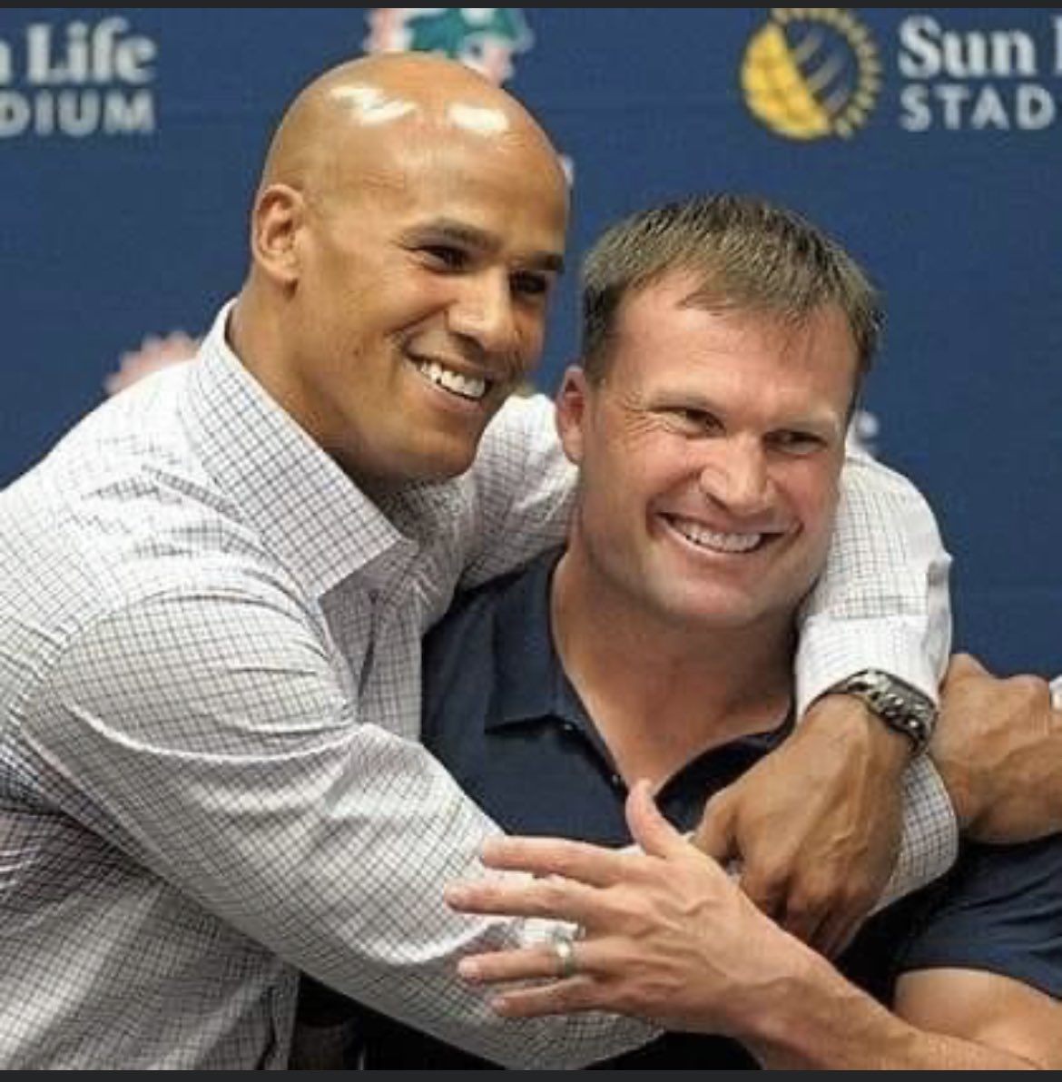 Happy birthday to the legends! Zach Thomas and Jason Taylor  