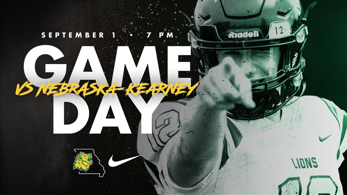 GREEN OUT
 vs University of Nebraska-Kearney
📍-- Fred G Hughes Stadium | Joplin, MO
⏰-- 7:00PM

🖥️-- mssulions.com/coverage