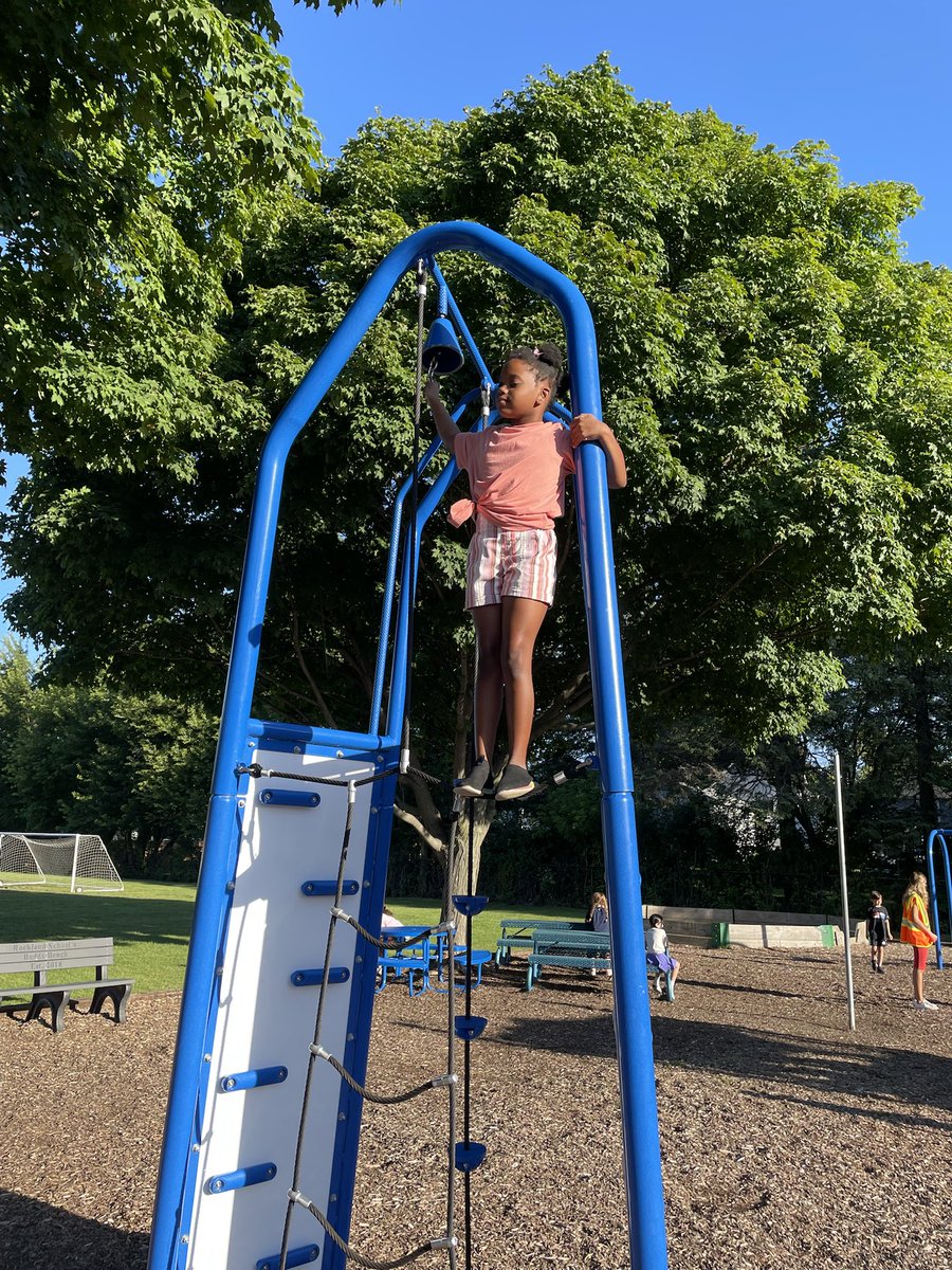 Keep climbing little girl!