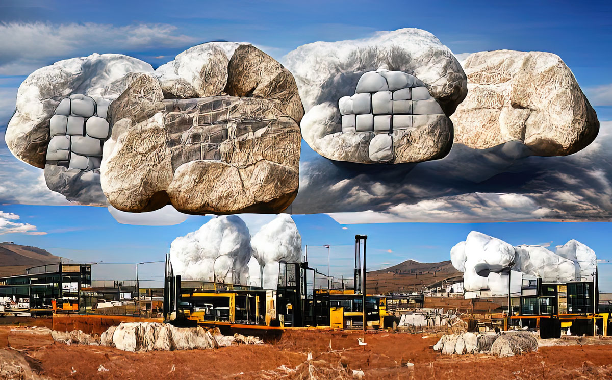 „The CLOUD is made of rocks and 
lithium brine and crude oil“

is the title of one image from my series „The Literal Unseen“ in which I visualise Artificial Intelligence by focusing on the (hidden) practices and materialities of AI.
<a href="/ImagesofAI/">Better Images of AI</a> 

More below 👇