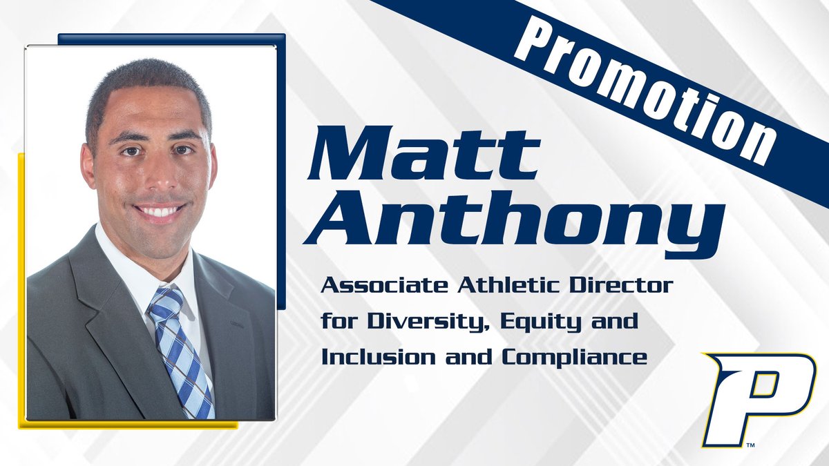 PaceUAthletics's tweet photo. 🚨 New Position 

Congrats to Matt Anthony, who has been promoted to Pace's Associate Athletic Director for Diversity, Equity and Inclusion and Compliance!

Details: https://t.co/lpgJ21rSH1 https://t.co/aCRpjWwduy