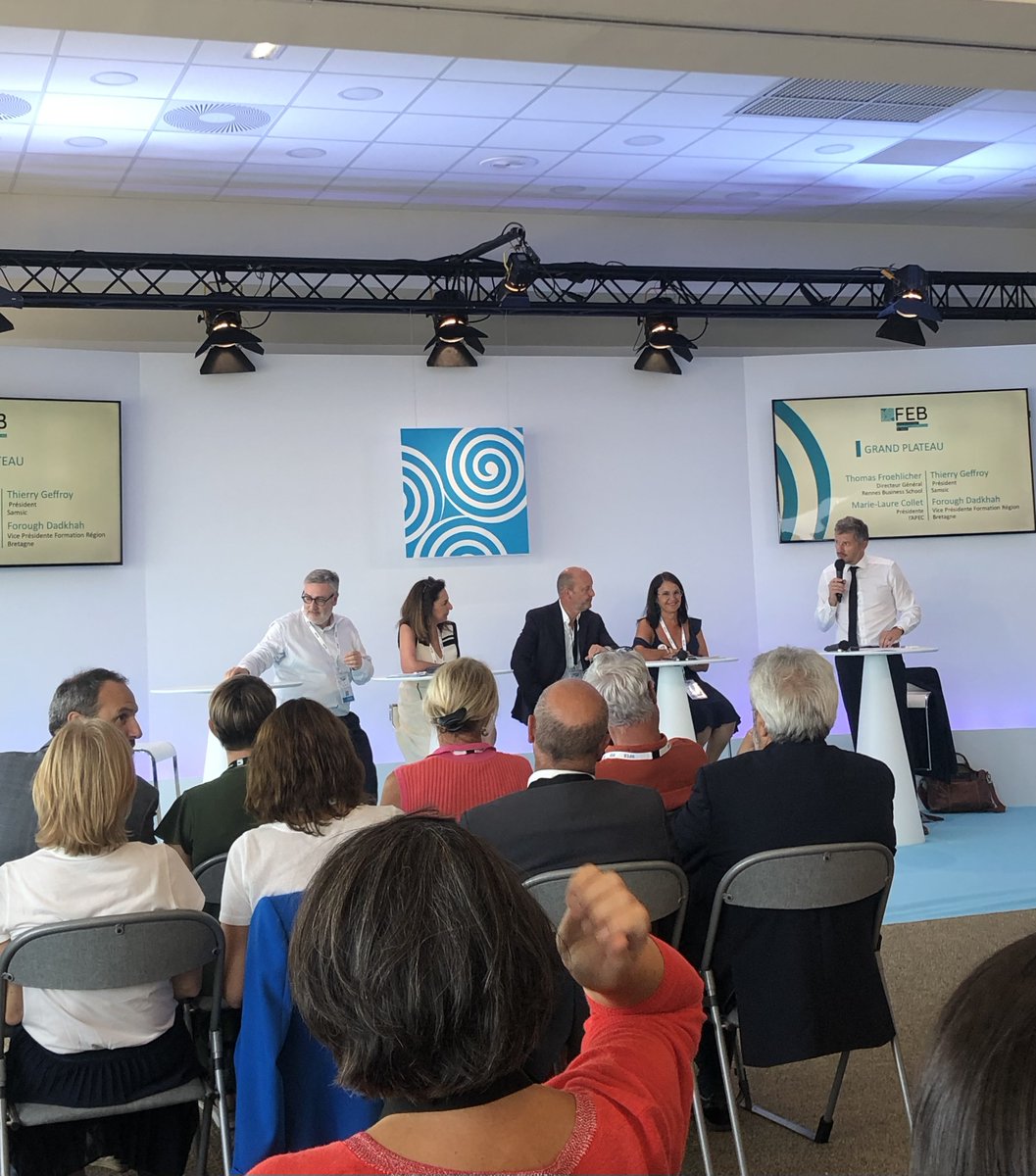 Employabilité &amp; formation avec <a href="/FroehlicherT/">Thomas Froehlicher</a> directeur général #RennesBusinessSchool <a href="/MLaure_Collet/">Marie-Laure Collet</a> présidente <a href="/ApecBretagne/">Apec Bretagne</a>  @ForoughSalami vise présidente formation <a href="/regionbretagne/">Région Bretagne</a> et <a href="/ThierryGeffroy/">Thierry Geffroy</a> président @SamsicFrance  #grandplateau #FEB2022