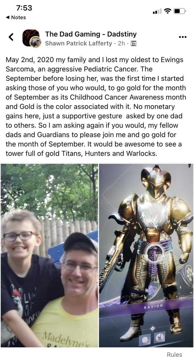 ThisIsDIM's tweet photo. We're all in on making Destiny Golden to support Childhood Cancer Awareness month.  

https://t.co/qwfoipbodi

We wish the Lafferty family and everyone else who has fought and are still fighting cancer the strength they need. 🧡

https://t.co/I4NNUWq9Xc https://t.co/Q8Rzjl2XFp