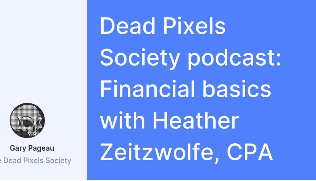garypageau's tweet image. Heather Zeitzwolfe is a CPA certified with the State of Oregon’s Board of Accountancy and a member of the AICPA.

Read the full article: Dead Pixels Society podcast: Financial basics with Heather Zeitzwolfe, CPA
▸ lttr.ai/1caH

#FinancialBasics