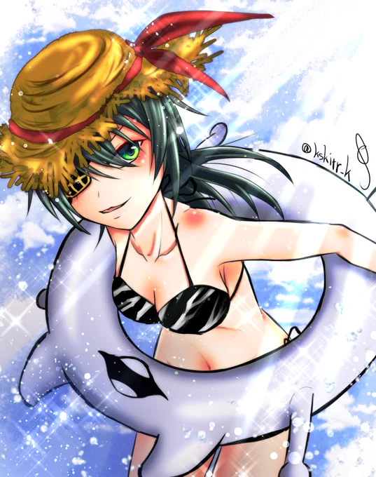 夏も終わっちゃいますねイベ完走まで提督の夏は終わらせてもらえないけどなァァァ#艦これ版深夜の真剣お絵描き60分一本勝負#艦これ版真剣お絵描き60分一本勝負_20220901 