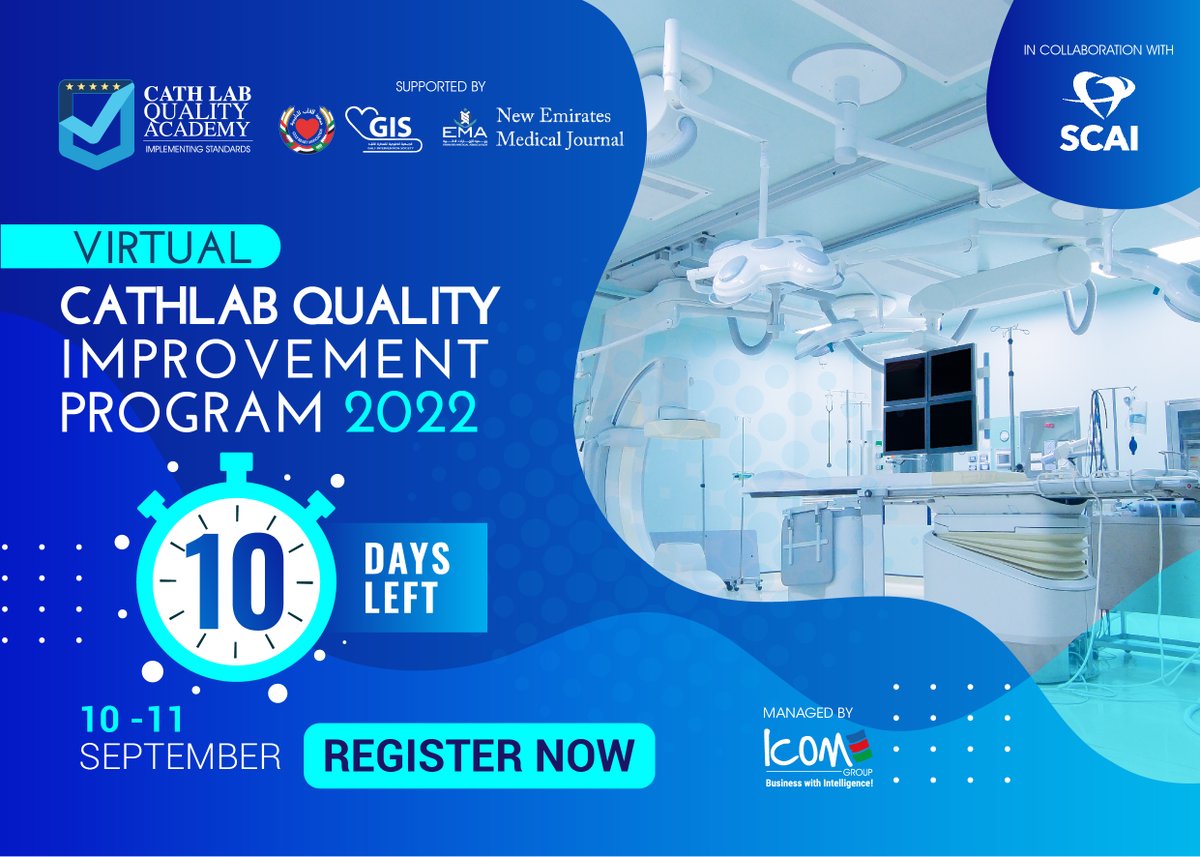 GisGulf's tweet photo. Only 10 Days Left, Hurry up and get your Access now
๐๐๐-๐๐ ๐๐๐ฉ๐ญ๐๐ฆ๐๐๐ซ ๐๐๐๐
Register Now:https://t.co/Ardvp1WHzO
#GIS #cathlab #cathlabteam #cathlabtech #cathlabnurse #technician #nurses #physician #cathlabstaff #cathLabs https://t.co/ztZ0R5ea6b