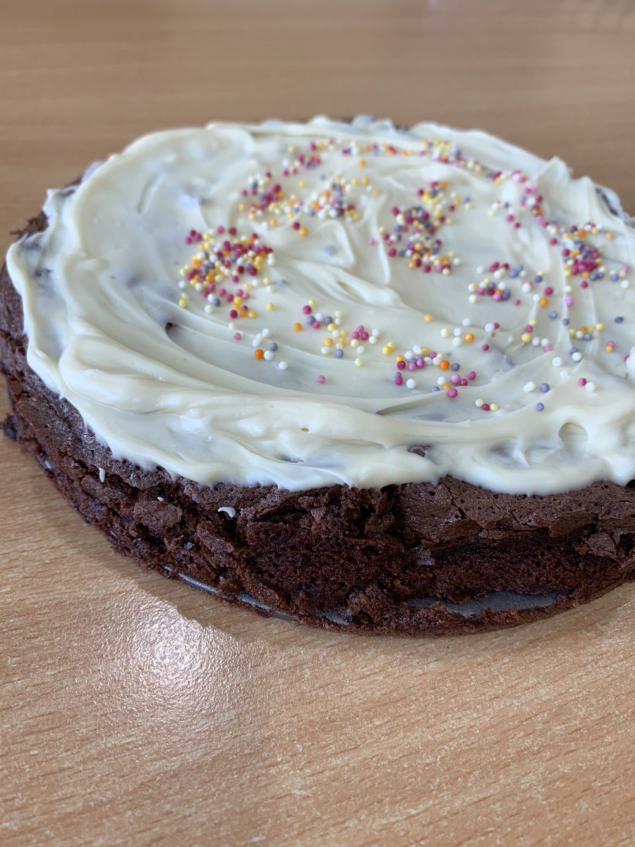 Brownies with white chocolate icing made in baking group yesterday 😍 #mentalhealth #rehab #OT