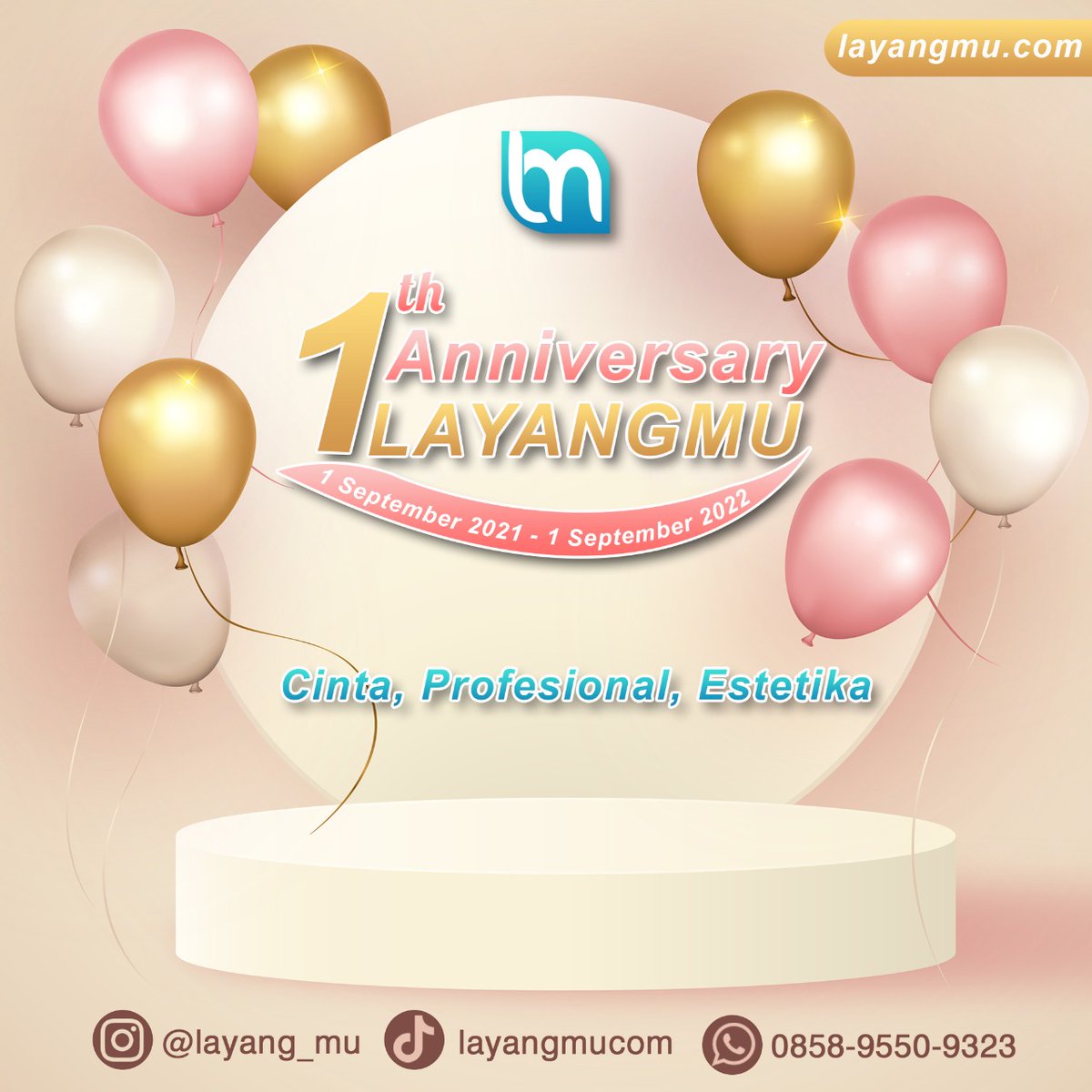 Layangmucom's tweet image. Terima kasih atas kepercayaan selama 1 tahun.
Nantikan promo menarik dibulan ini

#undanganweb #undanganonline #undangannikah #layangmu #1thnlayangmu