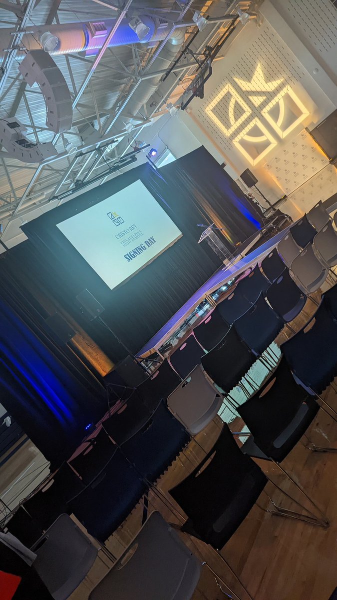 It's signing day at @crphs! Our students find out their work study placement for the year - NFL draft style! #theschoolthatworks