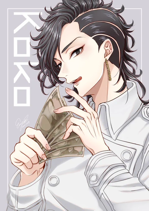 刀は桜とかお花添えがちだから引っ張られるかな?卍は当社比ちゃんと描いてたしお花なかったのでペタッ 