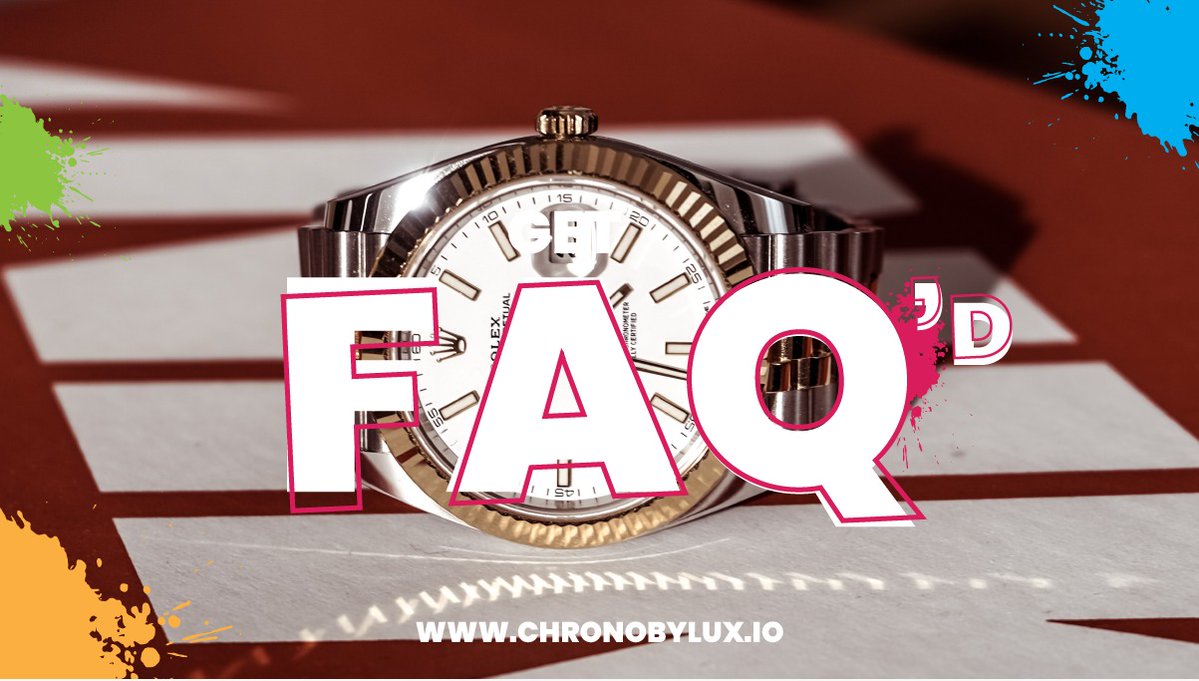 FAQ | When Do We Get Our Watches?

90% of our collection will be sent out as soon as NFTs are burned. The ultra-rare pieces could take longer to acquire, but rest assured that our team are experts at sourcing the rarest of timepieces in record time.

chronobylux.io